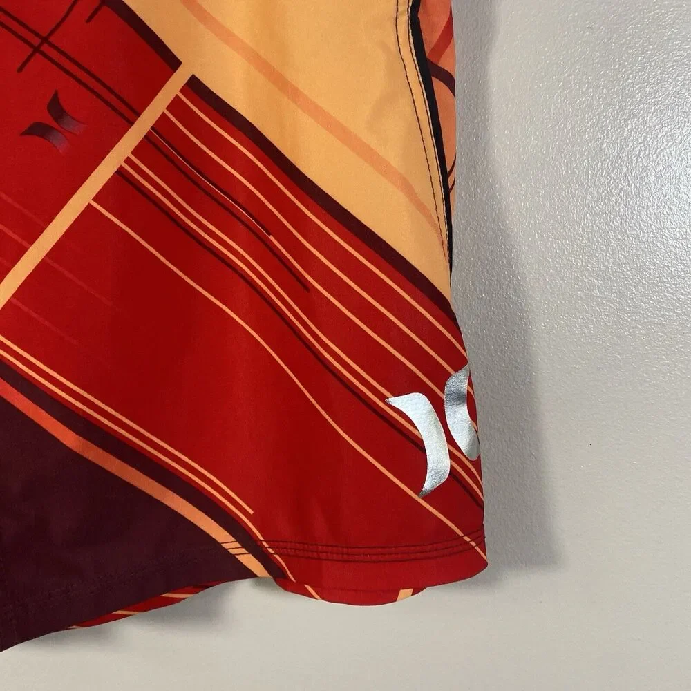 HURLEY Phantom Board Shorts Colorful Stretch Pocket Surf Mens 31 32